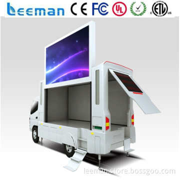 mobile car advertising led display led display signs Leeman P10 mobile led display trailer